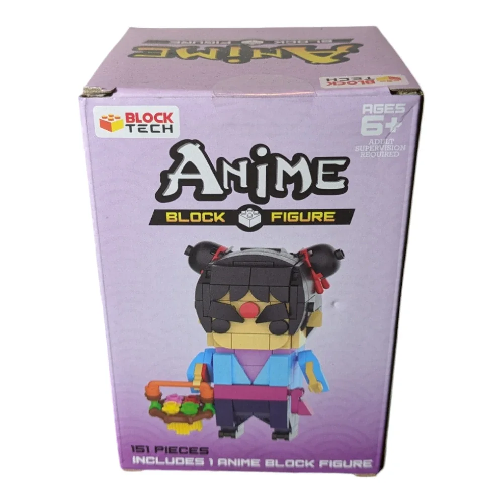 Anime Block Figure Building Set 151 pcs - Brand New Factory Sealed -Girl -Purple